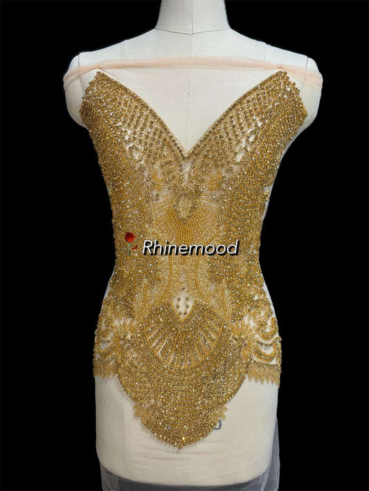 Layla - Rhinestone Bodice Applique