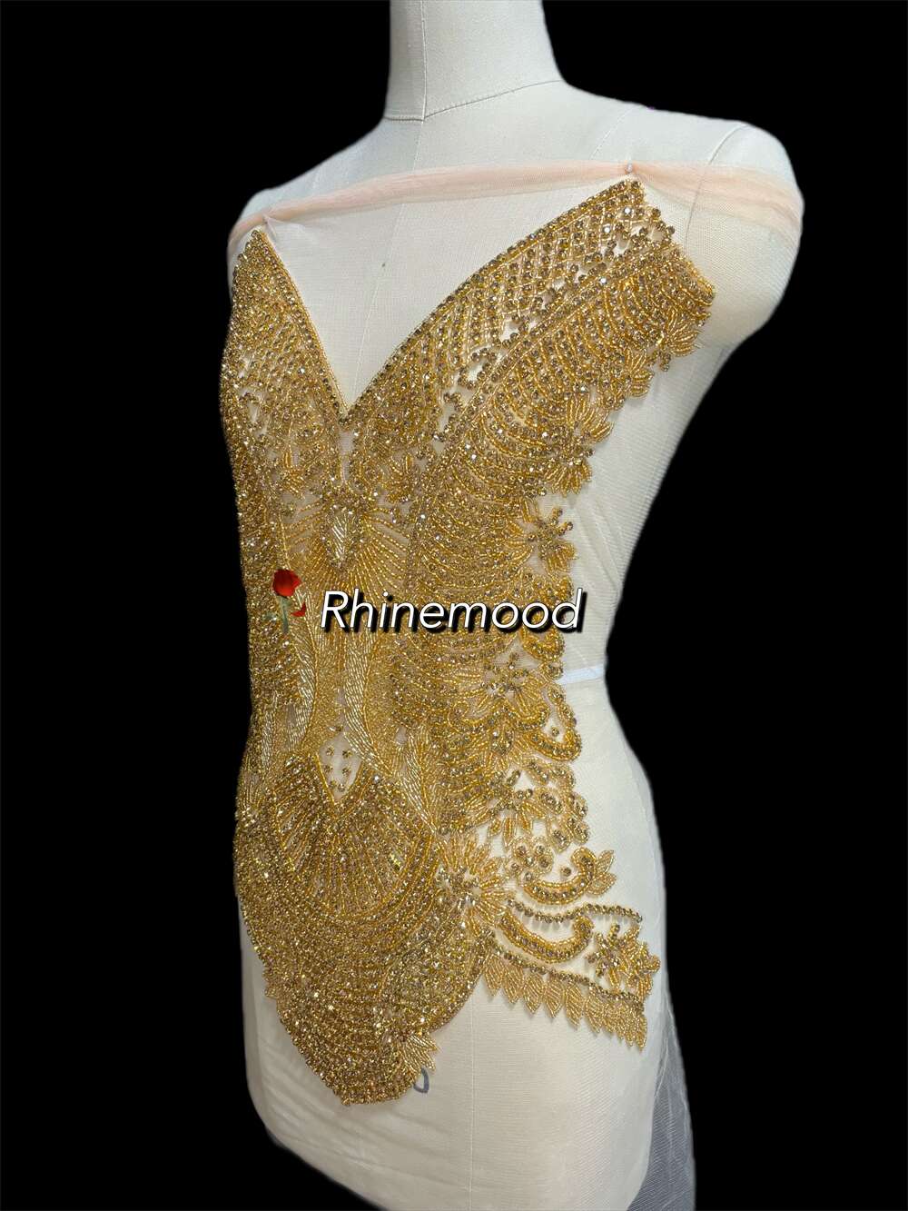 Layla - Rhinestone Bodice Applique