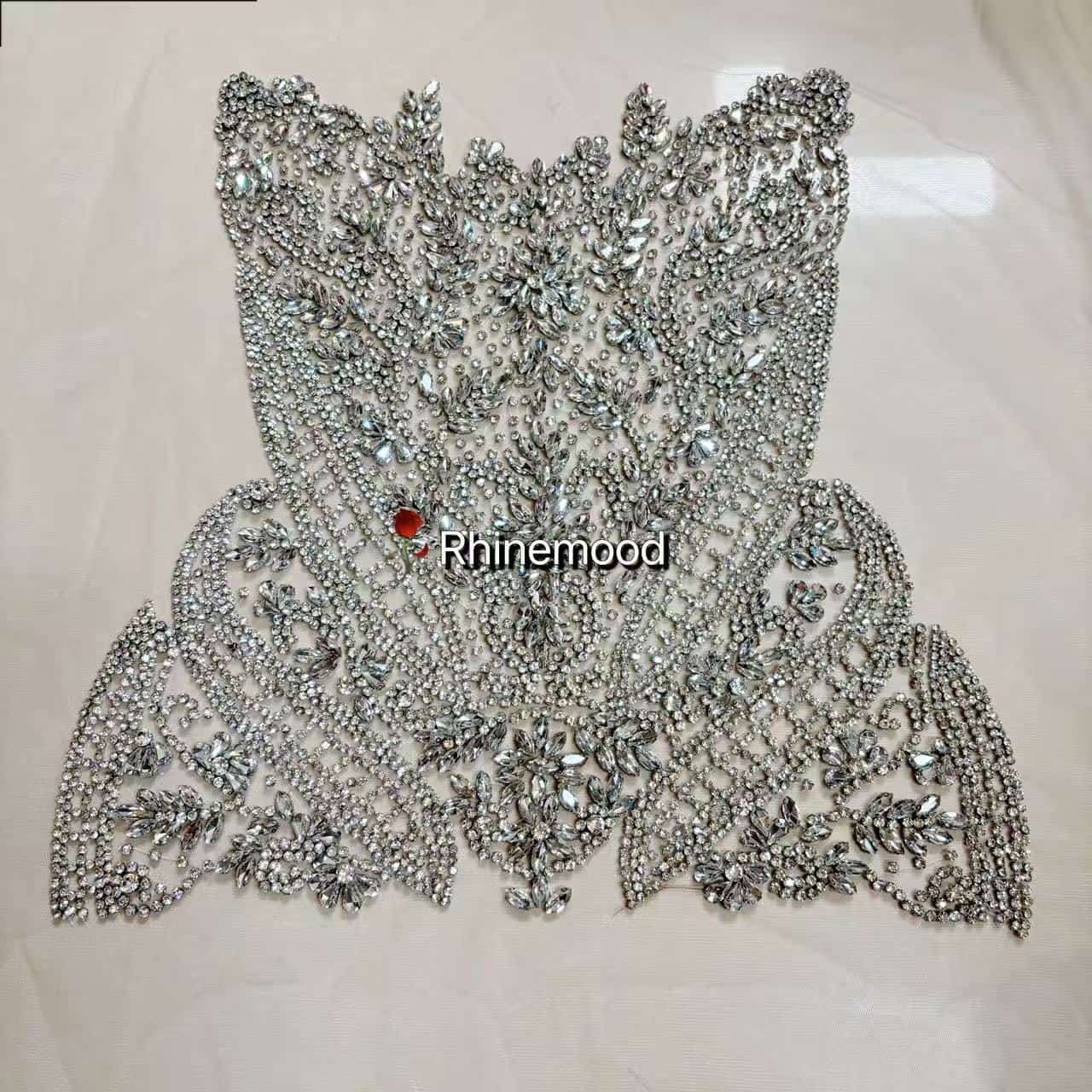 Leah - S - Rhinestone Bodice Applique