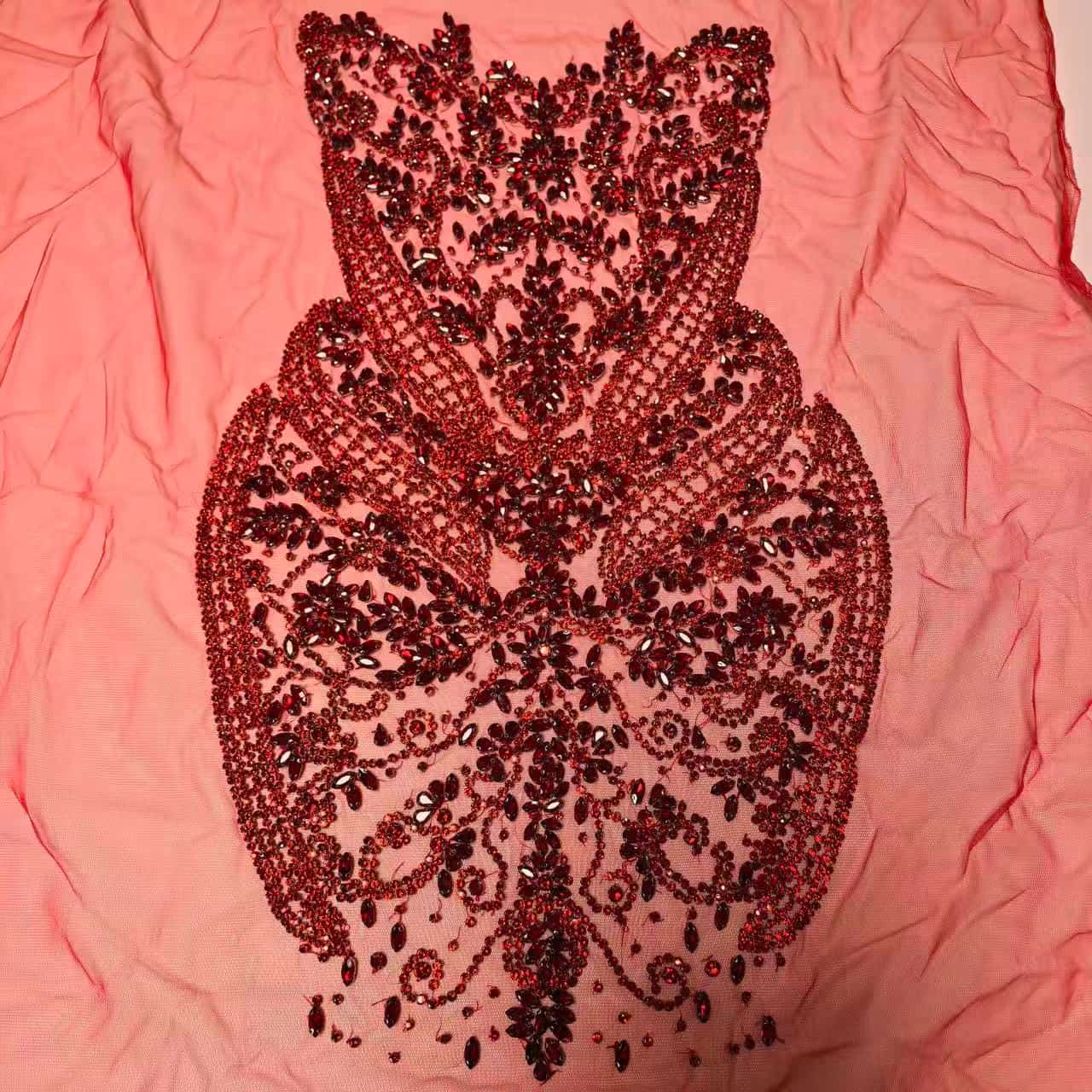 Leah - Rhinestone Bodice Applique