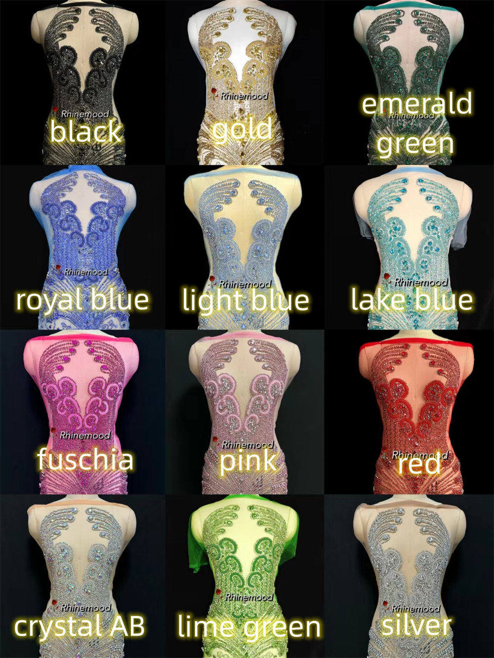 Luxe - Rhinestone Bodice Applique
