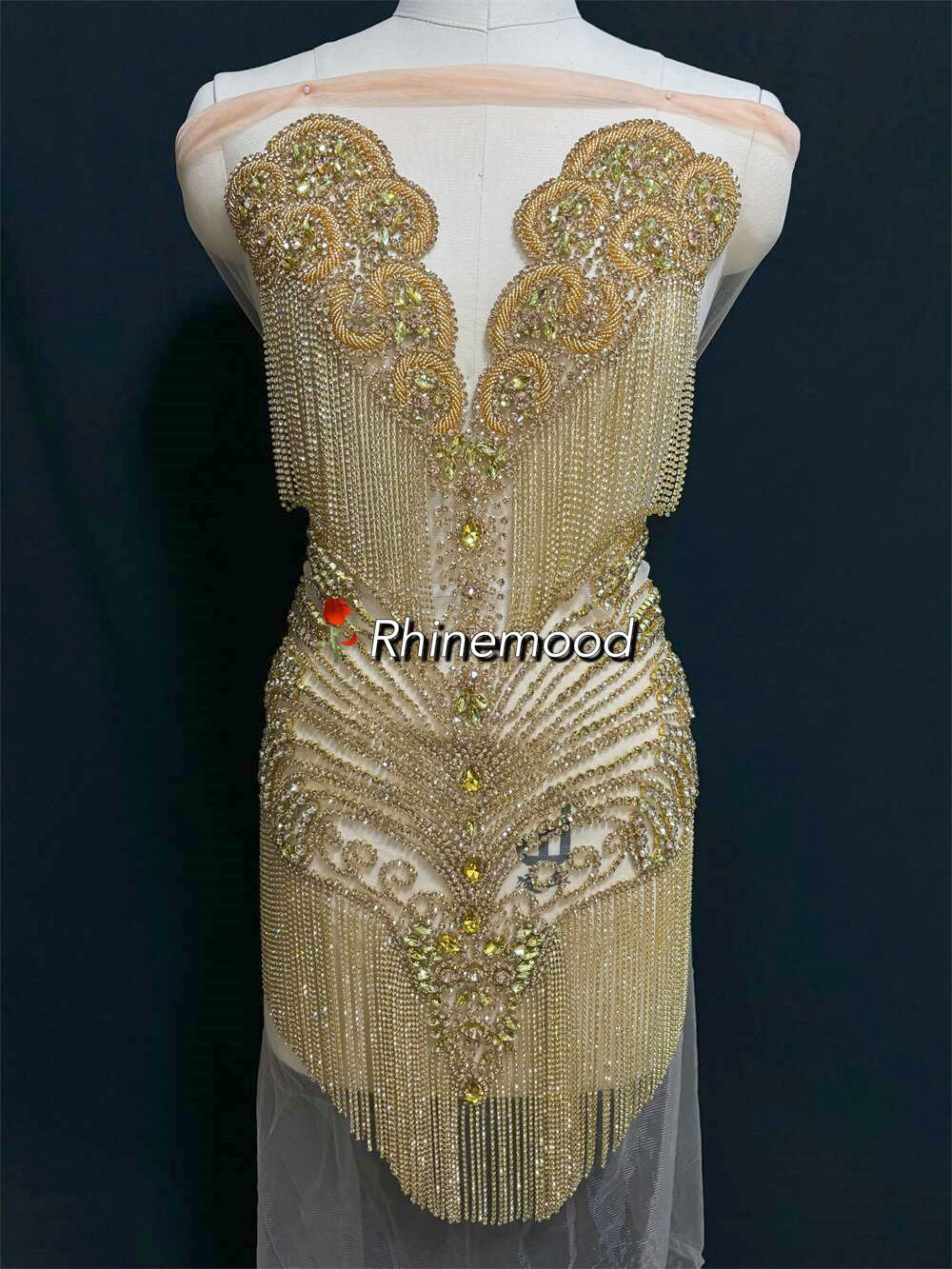 Melody - Rhinestone Bodice Applique