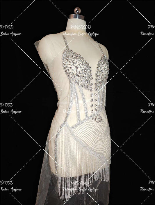 Mia - Rhinestone Bodice Applique