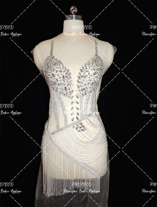 Mia - Rhinestone Bodice Applique