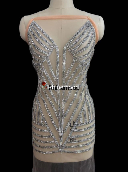 Moonbeam3.0 - Rhinestone Bodice Applique