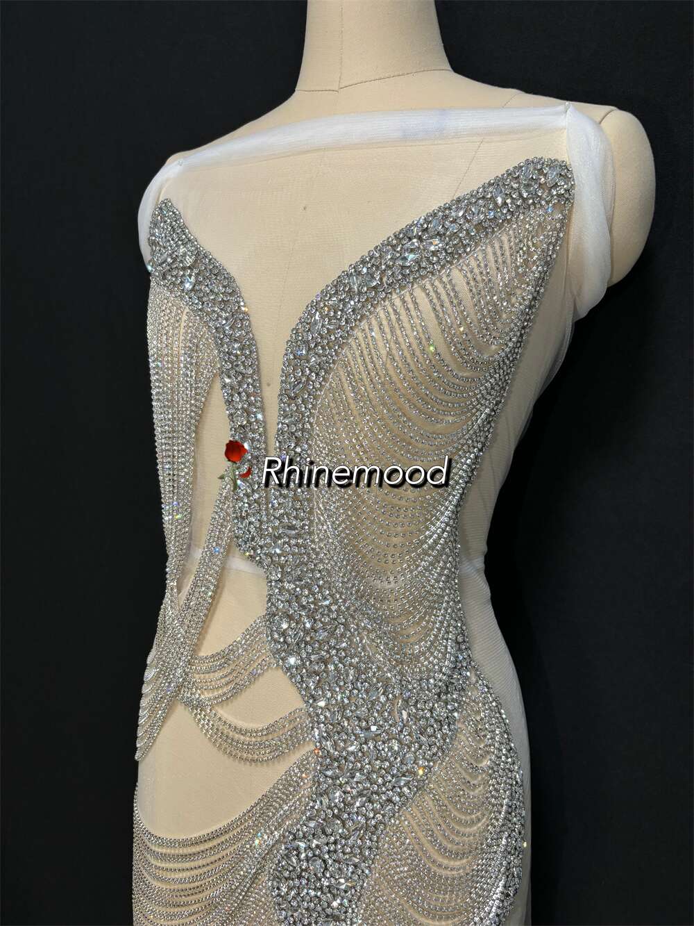 Natelie - Rhinestone Bodice Applique