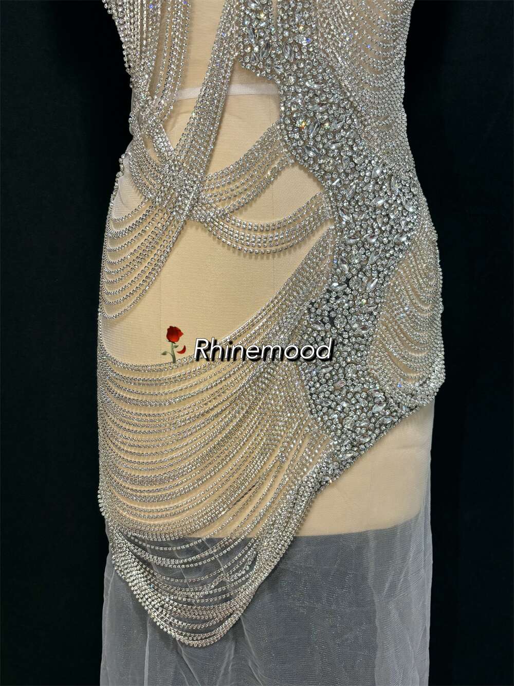 Natelie - Rhinestone Bodice Applique