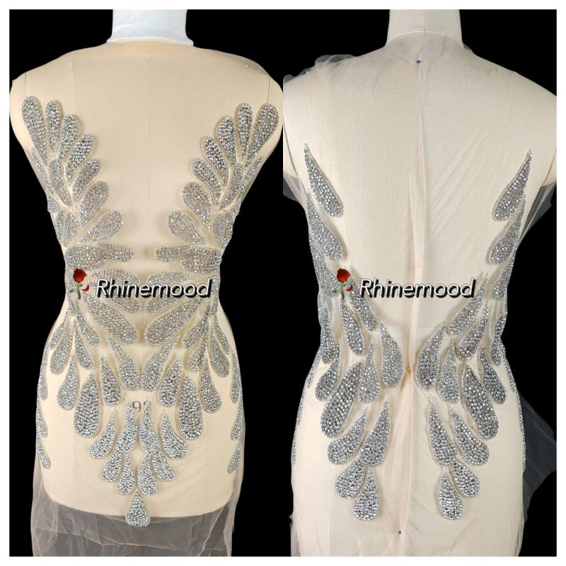 Nina(front&back set) - Rhinestone Bodice Applique