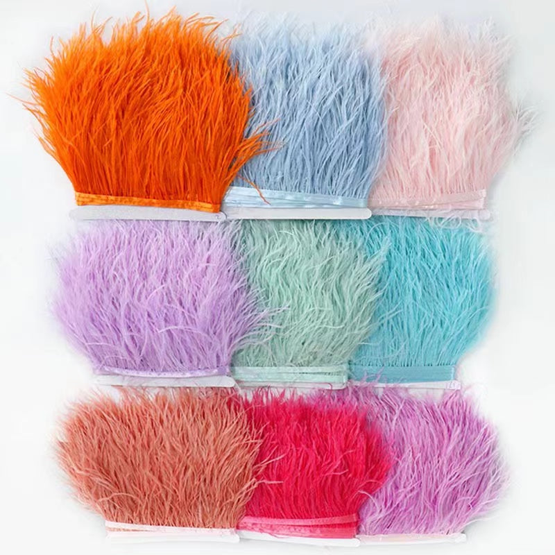 Ostrich Feather Trim - 1 meter