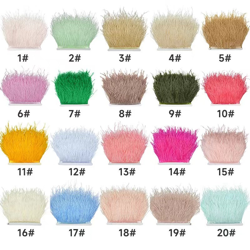 Ostrich Feather Trim - 1 meter