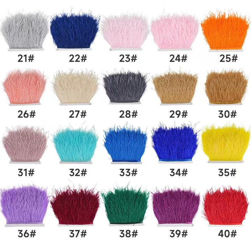 Ostrich Feather Trim - 1 meter