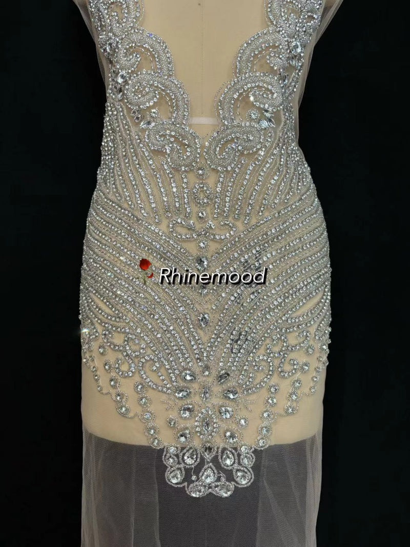 Rachel - Rhinestone Bodice Applique