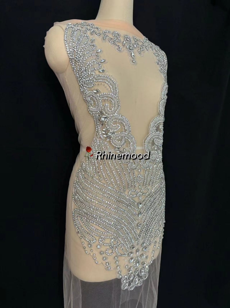 Rachel - Rhinestone Bodice Applique