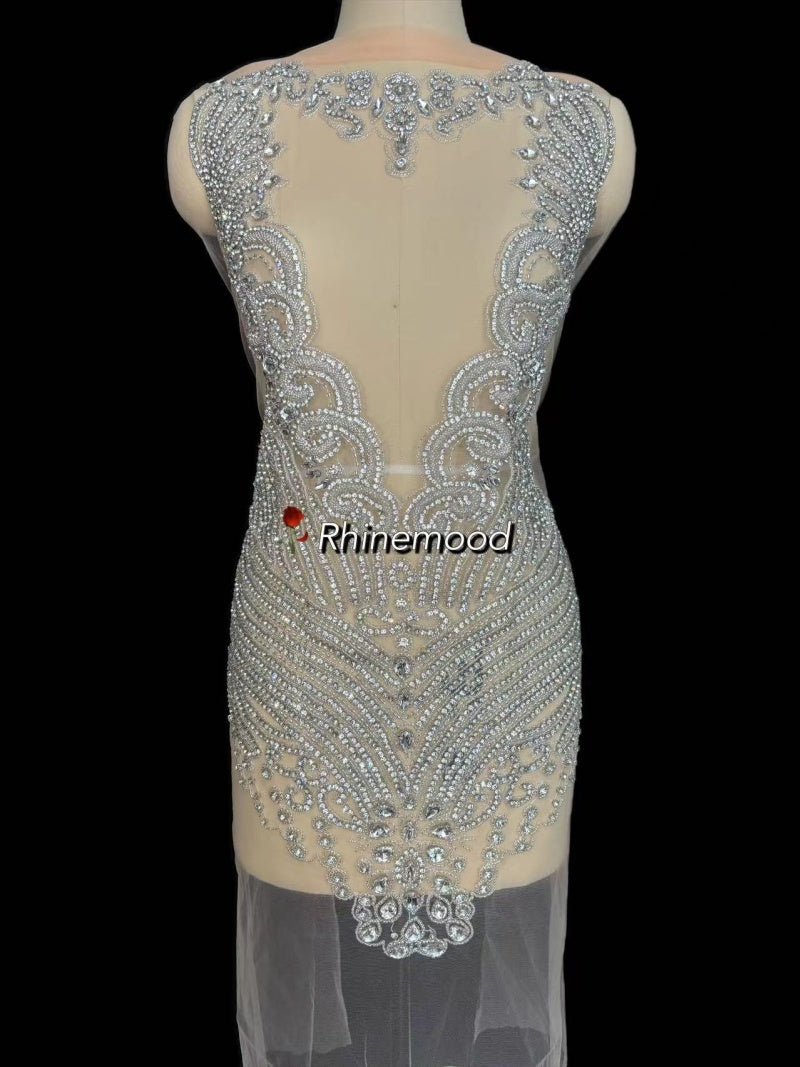 Rachel - Rhinestone Bodice Applique