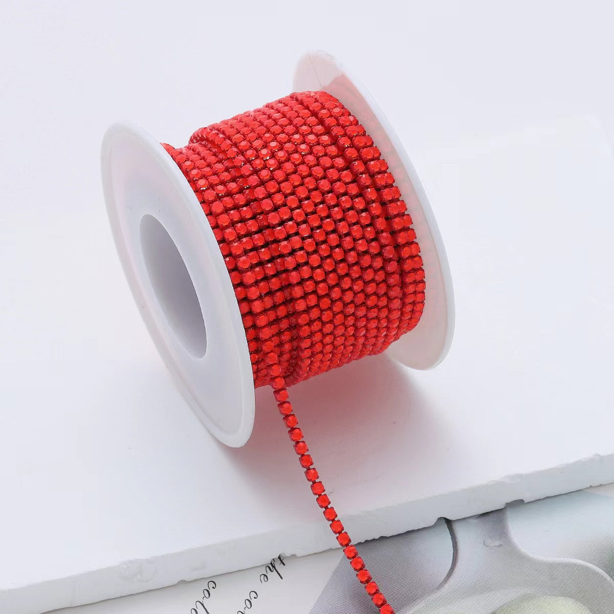 Rhinestone Cup Chain (colorful mocha claws) - 10yards