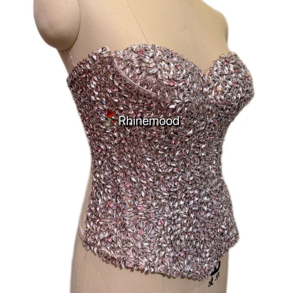Luxurious 3D Rhinestone Corset