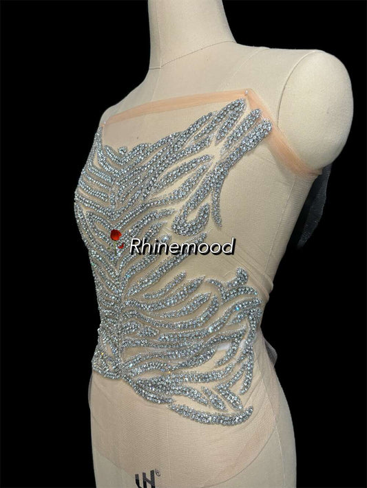 Riley - Rhinestone Bodice Applique