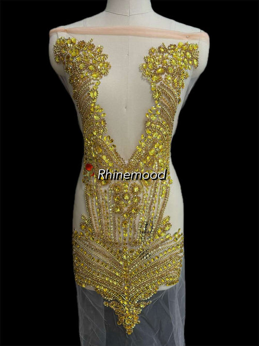 Rosa - Rhinestone Bodice Applique