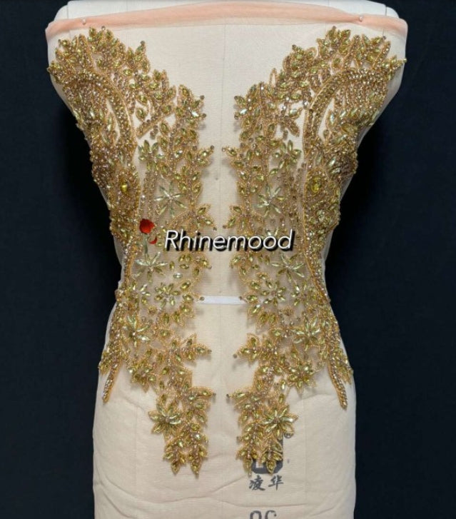 Rubby - Rhinestone Bodice Applique