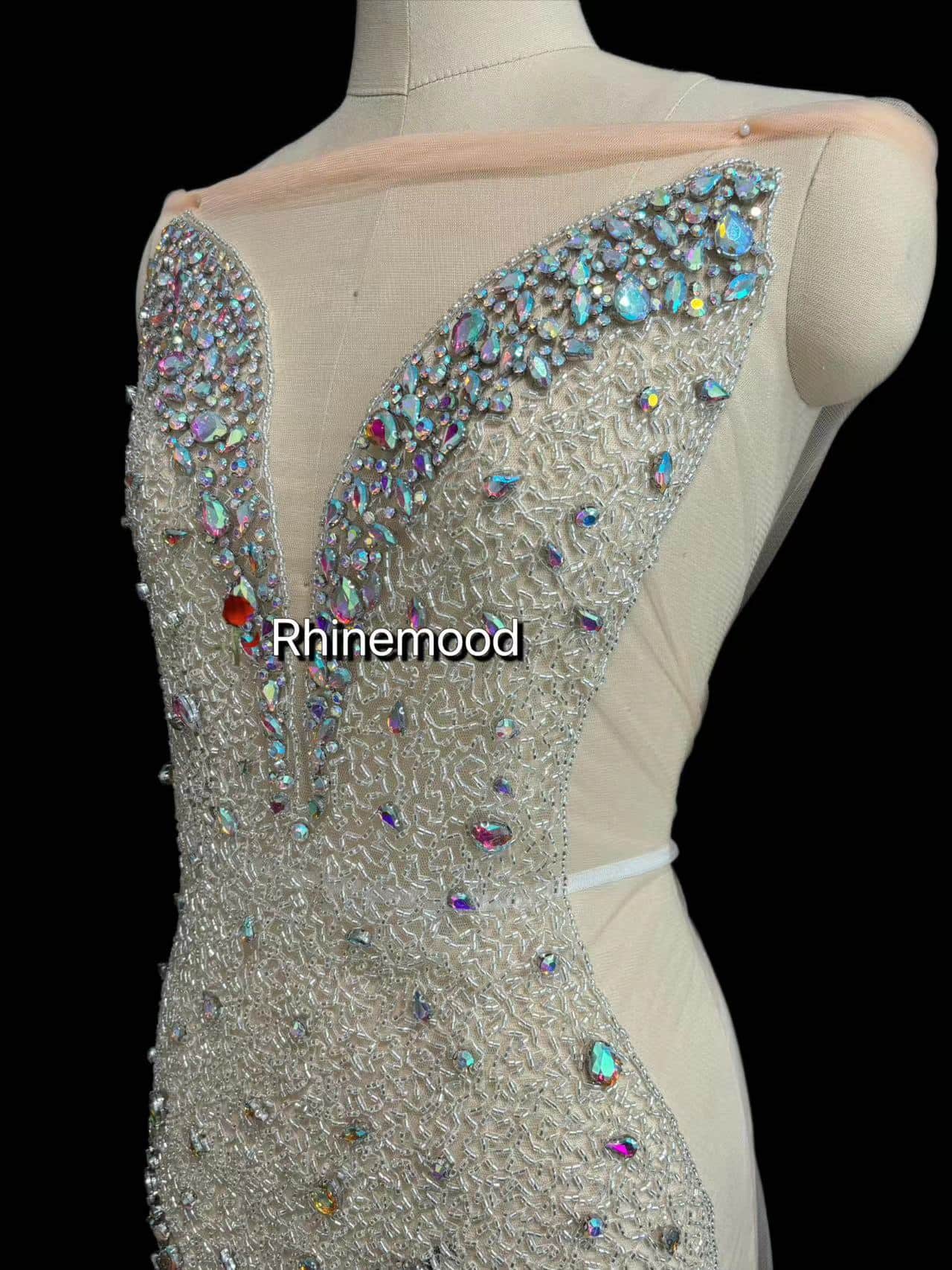 Sarah - Rhinestone Bodice Applique