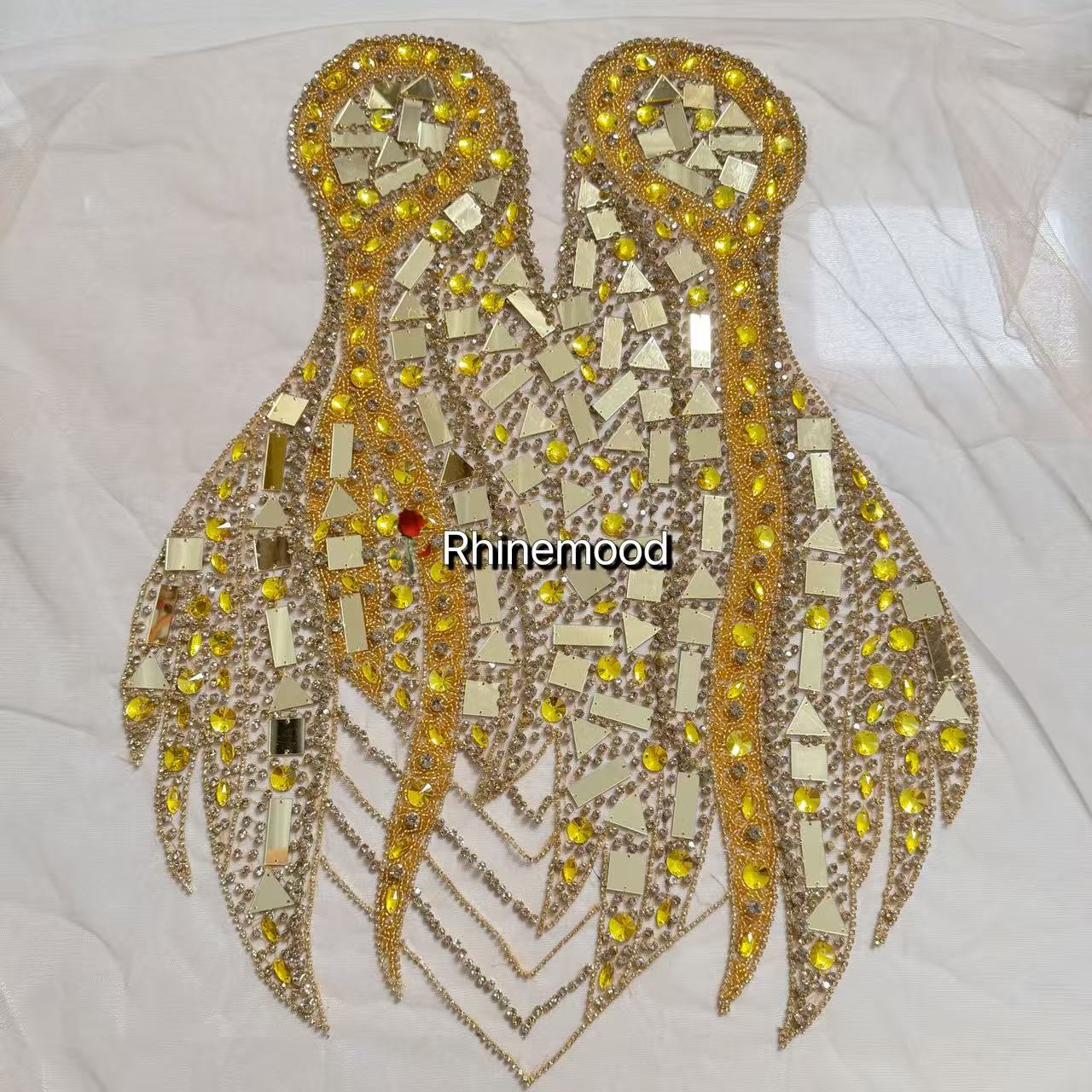 Shine2.0(front&back set) - Rhinestone Bodice Applique