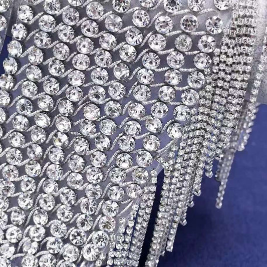 Rhinestone Shoulder Patch - 4