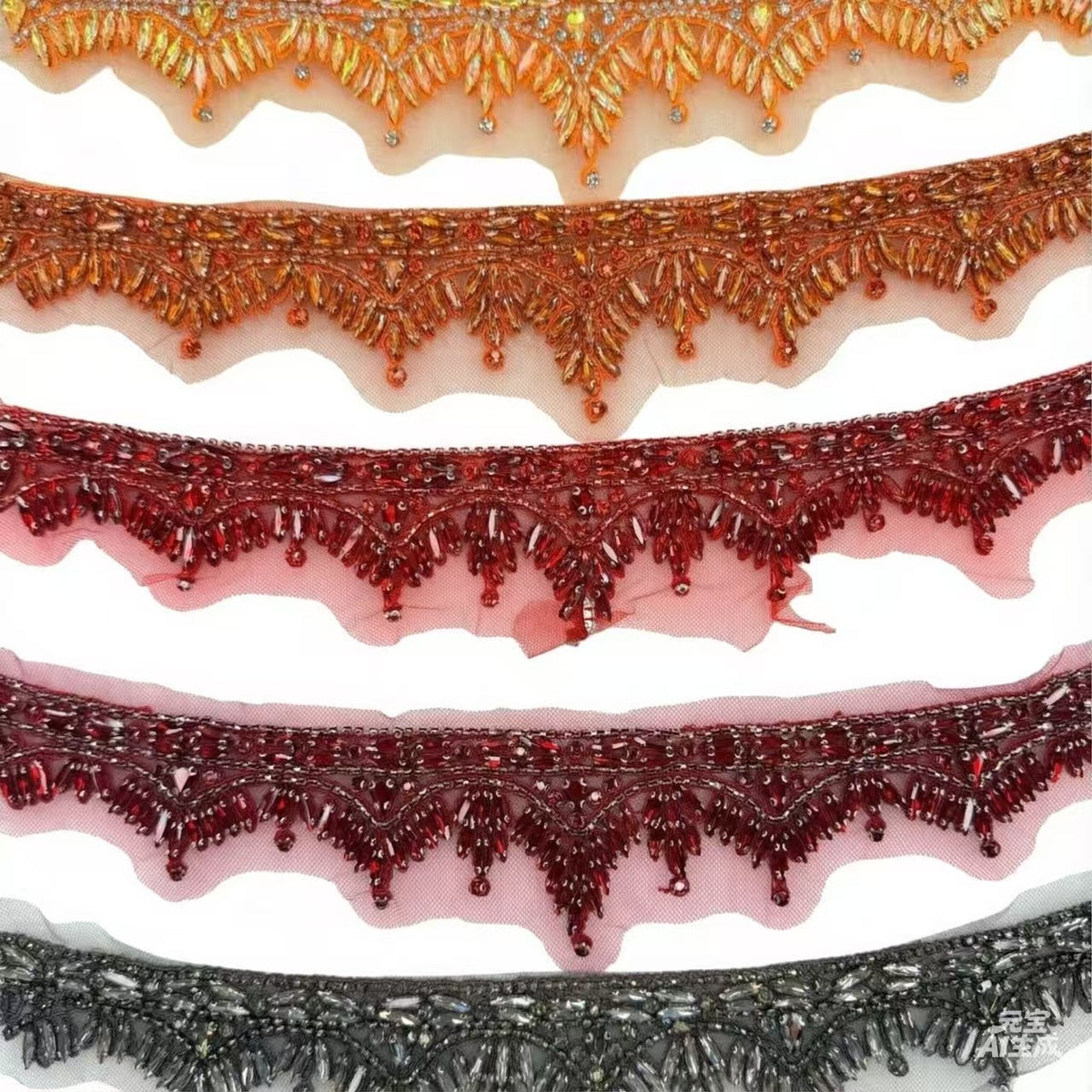 Rhinestone Shoulder Patch - 5