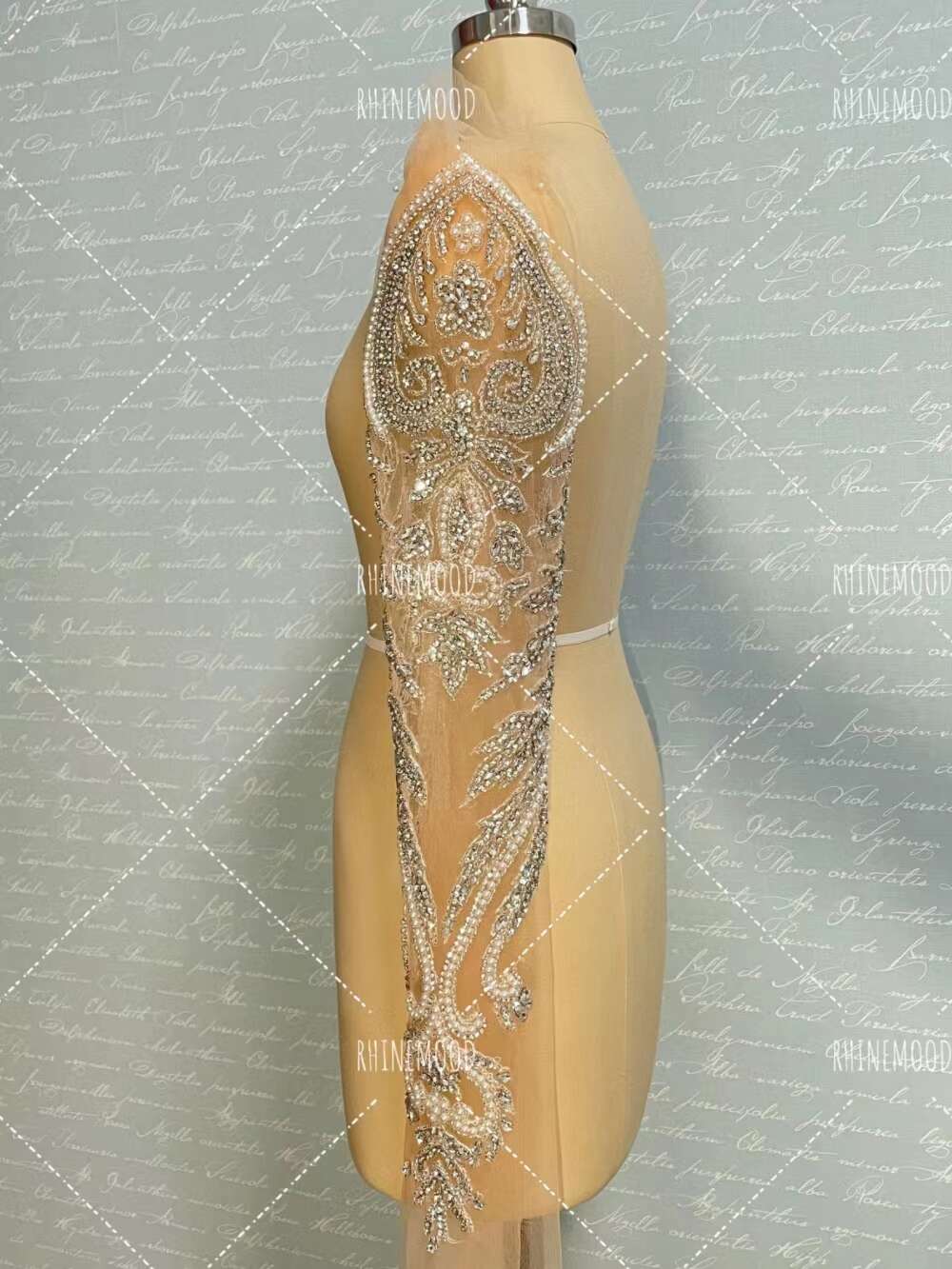 Siya(front&back set) - Rhinestone Bodice Applique