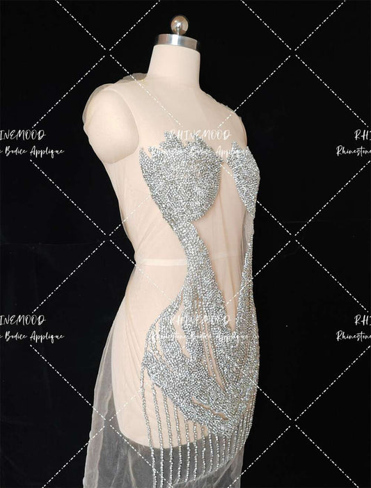 Sophia - Rhinestone Bodice Applique