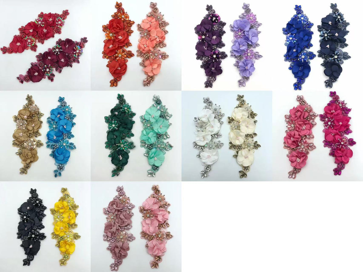 Tilly - 3D Flower Patch（Pair）