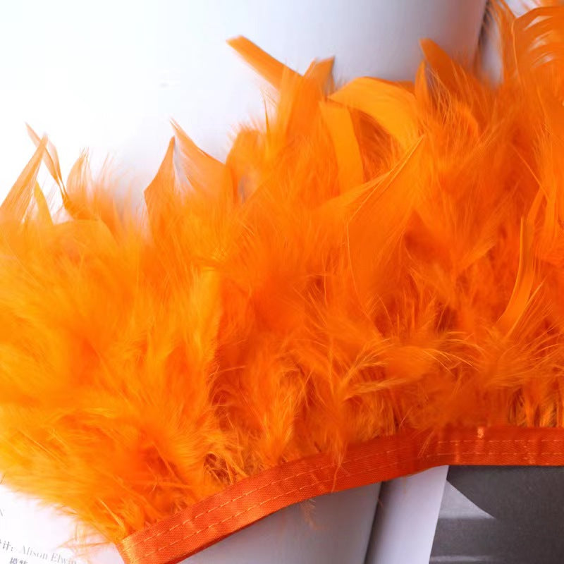 Turkey Feather Trimming - 1 meter