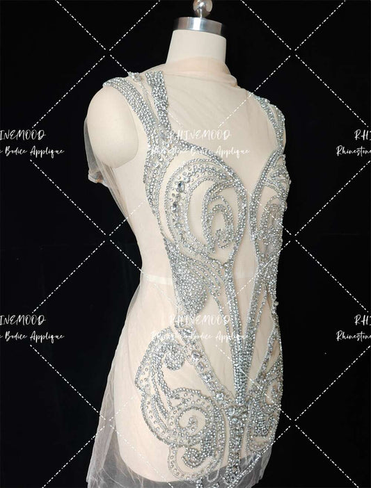 Zoey - Rhinestone Bodice Applique